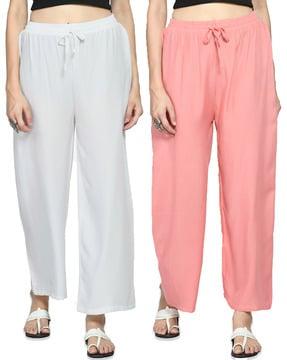 pack of 2 solid palazzos