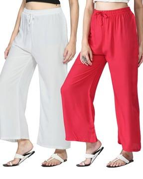 pack of 2 solid palazzos