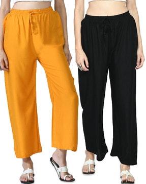 pack of 2 solid palazzos