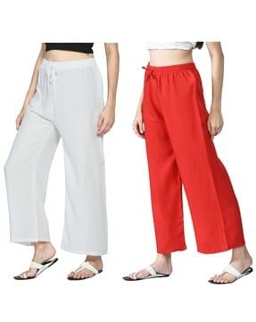 pack of 2 solid palazzos