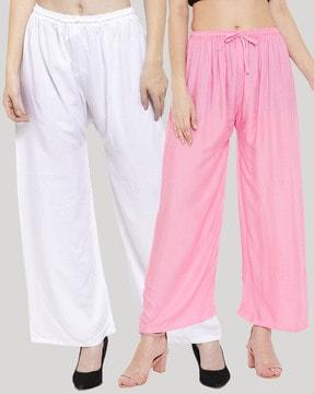 pack of 2 solid palazzos