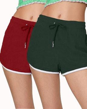 pack of 2 solid shorts