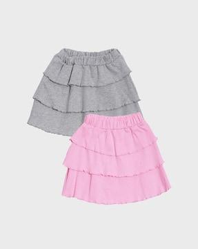 pack of 2 solid skirt