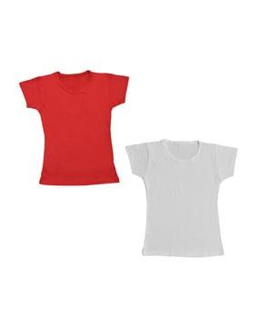 pack of 2 solid t-shirt