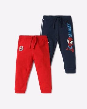 pack of 2 spiderman print joggers