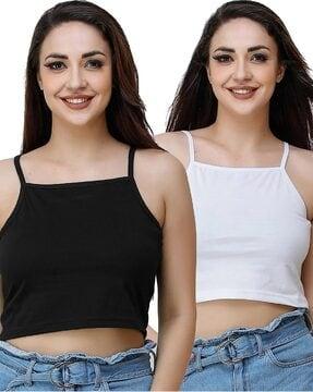 pack of 2 square neck camisole