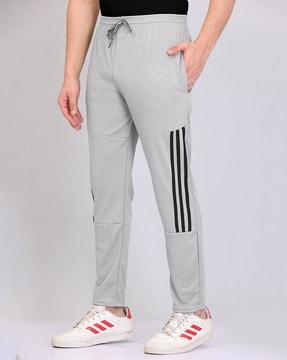 pack of 2 straight fit track pants with drawstring waist