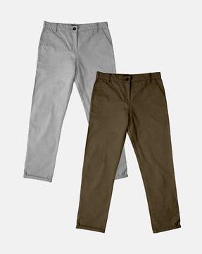pack of 2 straight pants with insert pockets