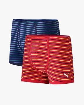 pack of 2 stretch striped trunks