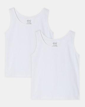 pack of 2 stretchable sleeveless tank top