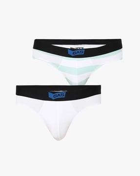 pack of 2 striped briefs