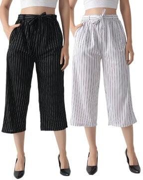 pack of 2 striped culottes