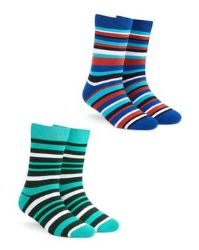 pack of 2 striped socks