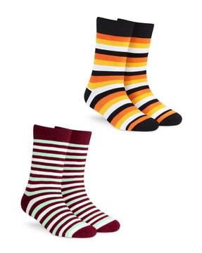 pack of 2 striped socks