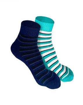 pack of 2 striped socks