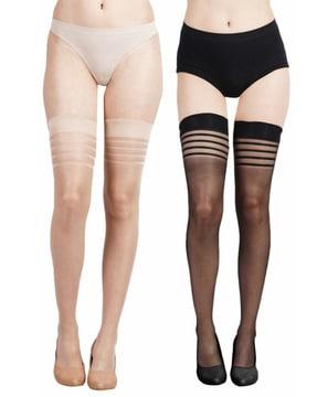 pack of 2 striped stockings