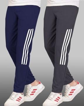 pack of 2 striped straight track pants