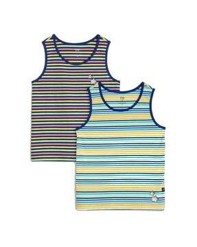 pack of 2 striped tank tops