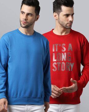 pack of 2 sweatshirts with full-sleeves