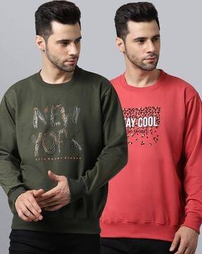 pack of 2 sweatshirts with full-sleeves