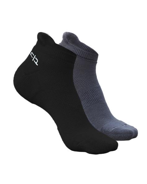 pack of 2 textured ankle-length socks
