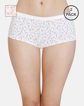 pack of 2 three-fourth coverage low-rise boyshort panties - ppk62101