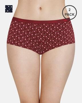 pack of 2 three-fourth coverage low-rise boyshort panties - ppk62101