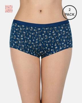 pack of 2 three-fourth coverage low-rise boyshort panties - ppk62101