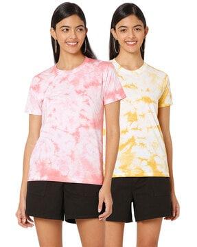 pack of 2 tie & dye crew-neck t-shirts