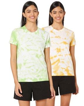 pack of 2 tie & dye crew-neck t-shirts