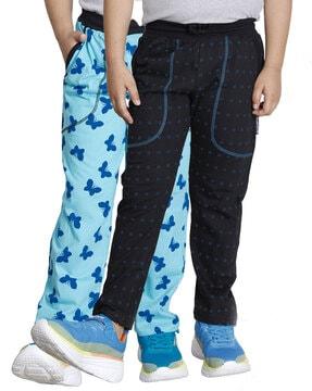 pack of 2 track pants with elasticated waistband