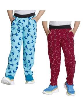 pack of 2 track pants with elasticated waistband