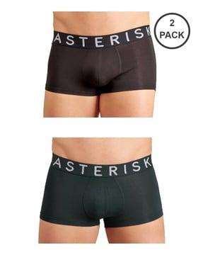 pack of 2 trunks with brand print