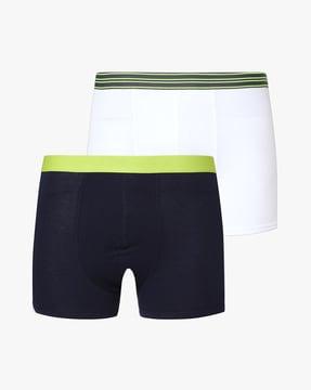 pack of 2 trunks with contrast waistband