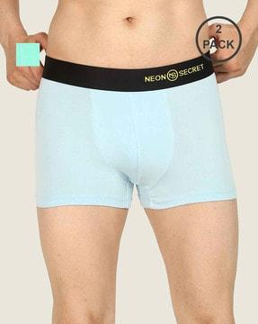 pack of 2 trunks with elasticated waist