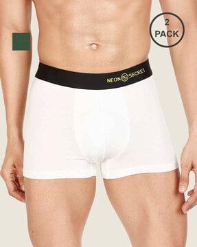 pack of 2 trunks with elasticated waist