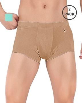 pack of 2 trunks with elasticated waist