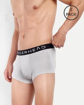 pack of 2 trunks with elasticated waistband