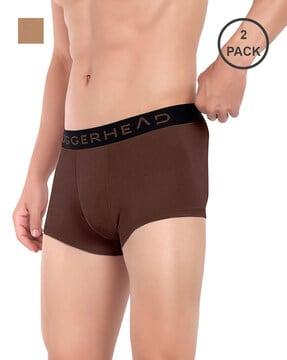 pack of 2 trunks with elasticated waistband