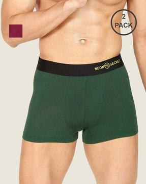 pack of 2 trunks with elasticated waistband