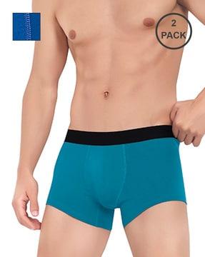 pack of 2 trunks with elasticated waistband