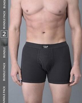 pack of 2 trunks with elasticated waistband