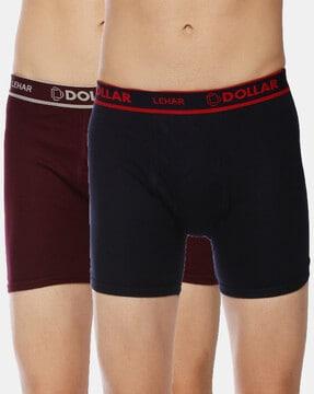 pack of 2 trunks with elasticated waistband