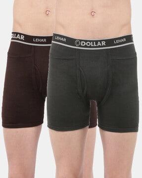 pack of 2 trunks with elasticated waistband