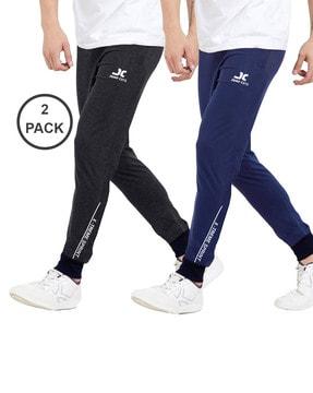 pack of 2 typographic print track pants