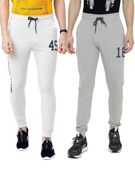 pack of 2 typography print joggers