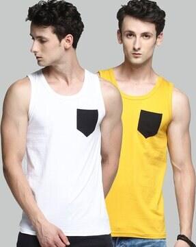 pack of 2 vest with sleeveless 