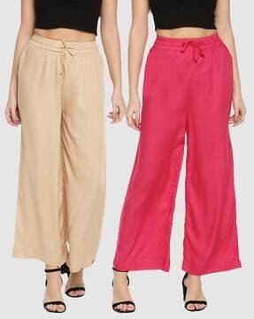 pack of 2 wide leg palazzos