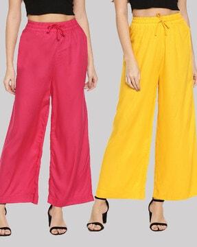 pack of 2 wide leg palazzos