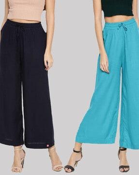 pack of 2 wide leg palazzos